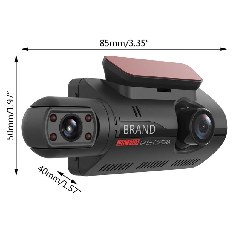 1440P HD 360° Dual Camera Full HD Night Vision Car Dash Camera - HAWI SHOPPING