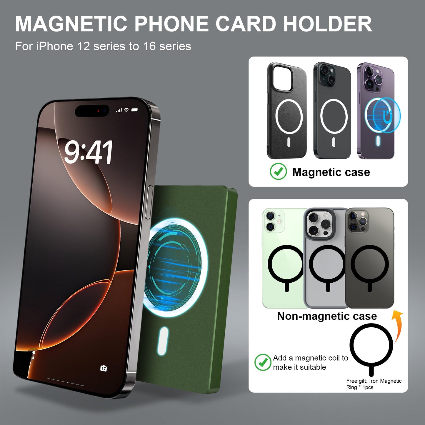 Minimalist Pop up Wallet with Money Clip, All Aluminum Slide Rfid Slim Card Holder - HAWI SHOPPING