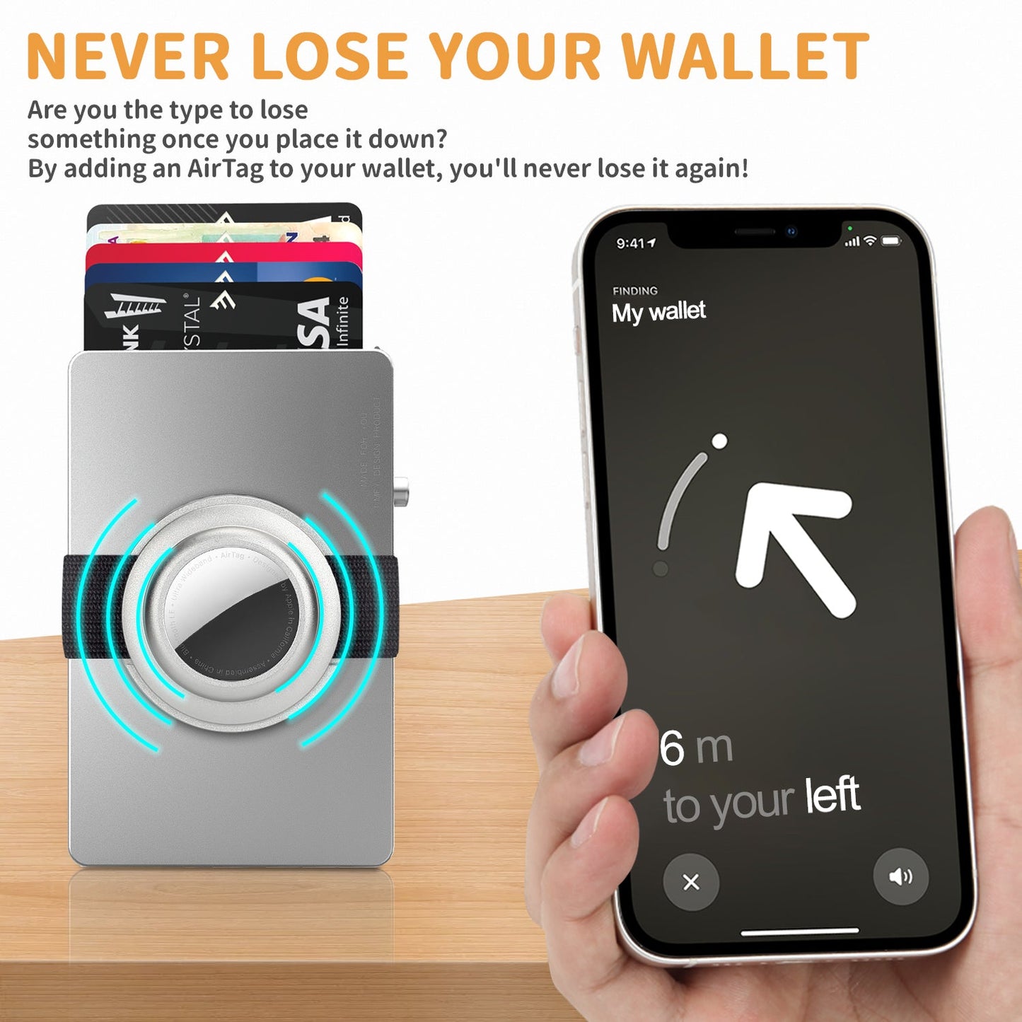 TOYFID All - Aluminum Pop Up Slide Rfid Slim Card Holder Wallet With Airtag Holder - HAWI SHOPPING