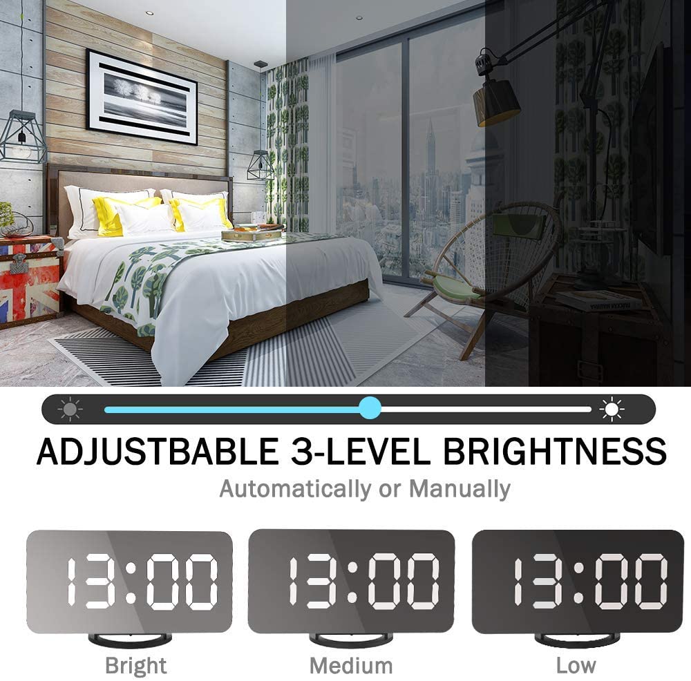 Digital Alarm Clock, Large 6.5" - HAWI SHOPPING