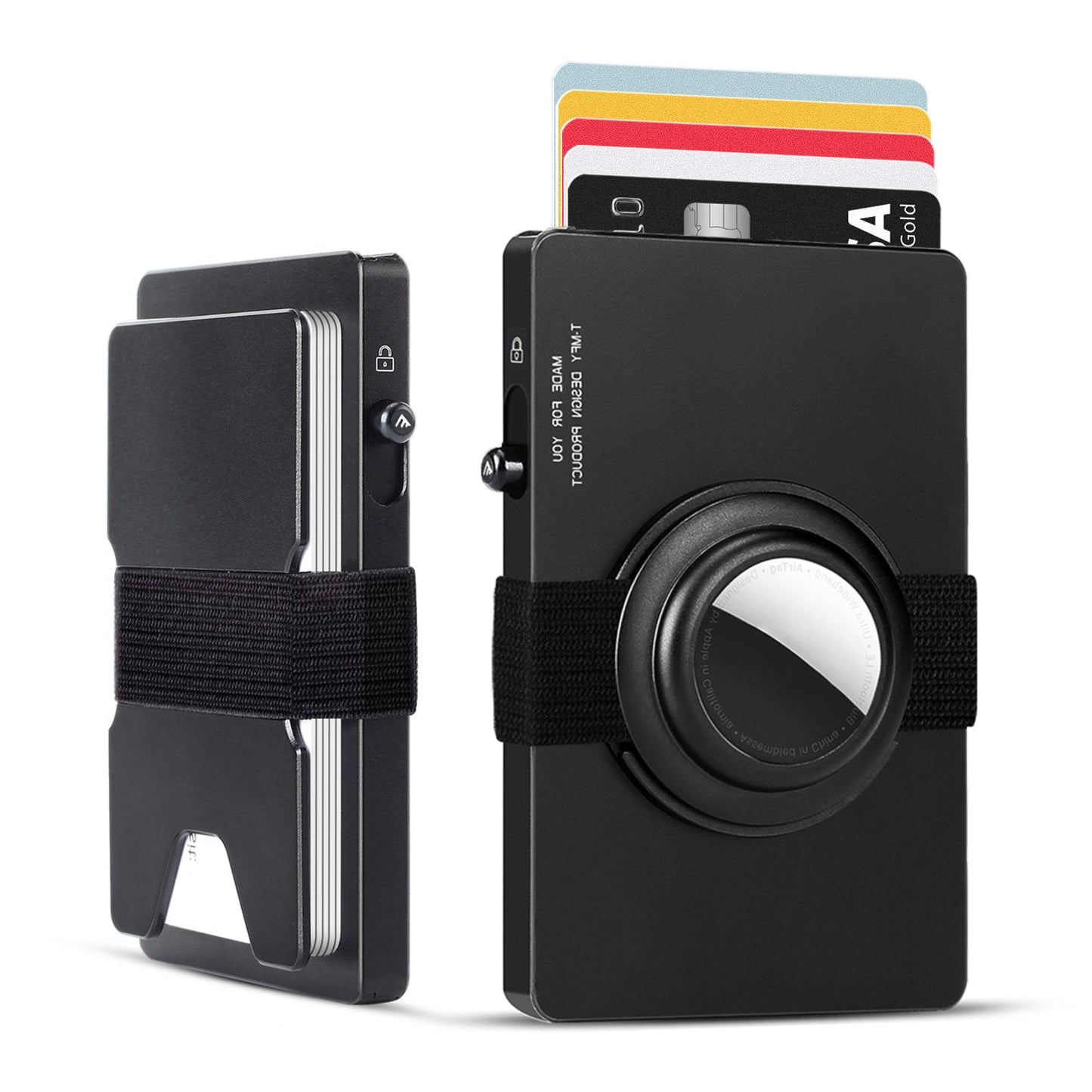 TOYFID All - Aluminum Pop Up Slide Rfid Slim Card Holder Wallet With Airtag Holder - HAWI SHOPPING