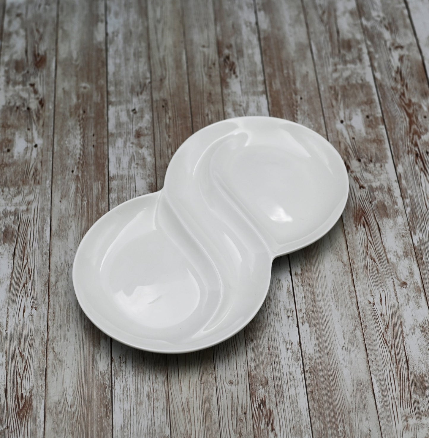 White Divided Dish 12.5" inch | 31.5 Cm - HAWI SHOPPING