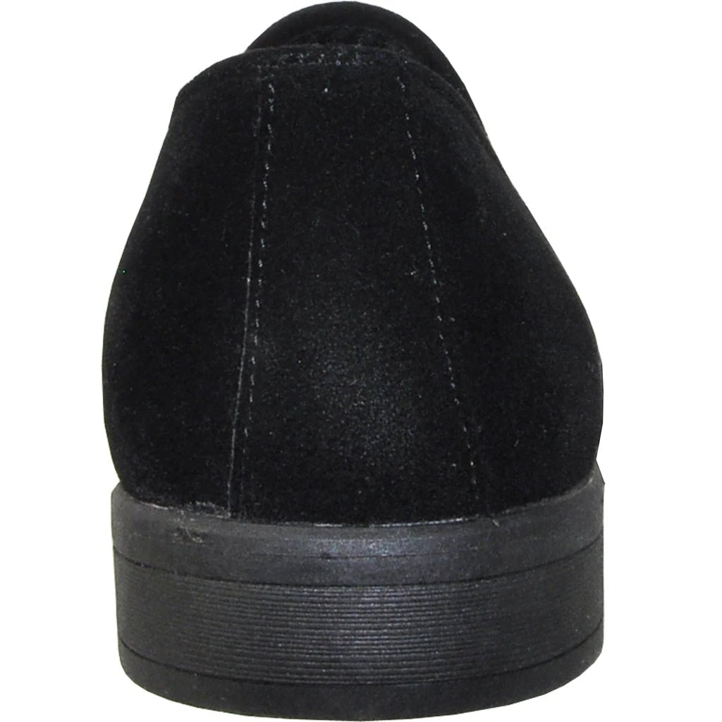 "Chelsea" Black Suede Tuxedo Shoes - HAWI SHOPPING