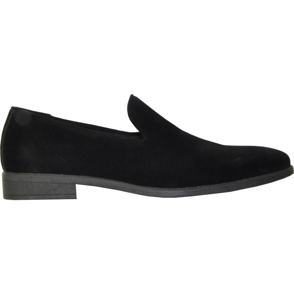 "Chelsea" Black Suede Tuxedo Shoes - HAWI SHOPPING