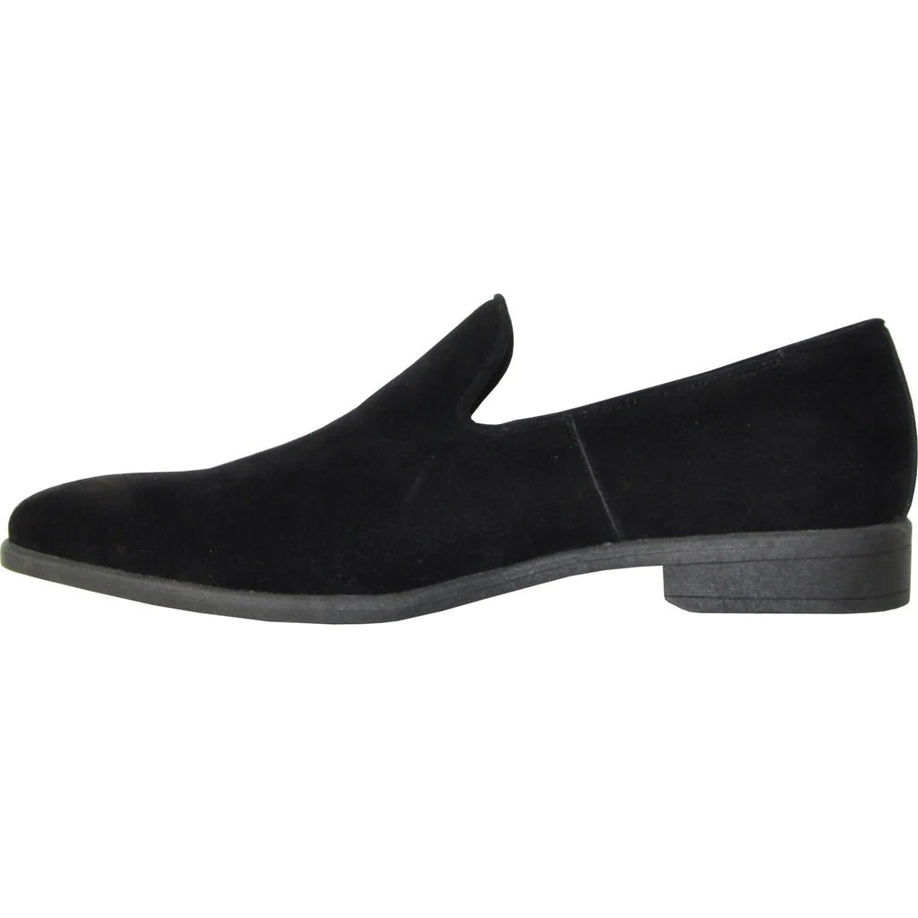 "Chelsea" Black Suede Tuxedo Shoes - HAWI SHOPPING