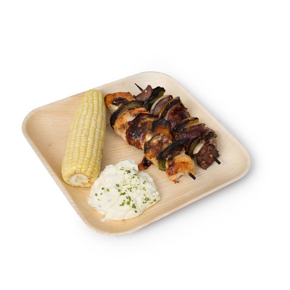 Palm Leaf Square Plates 10" Inch (Set of 25/50/100) - HAWI SHOPPING