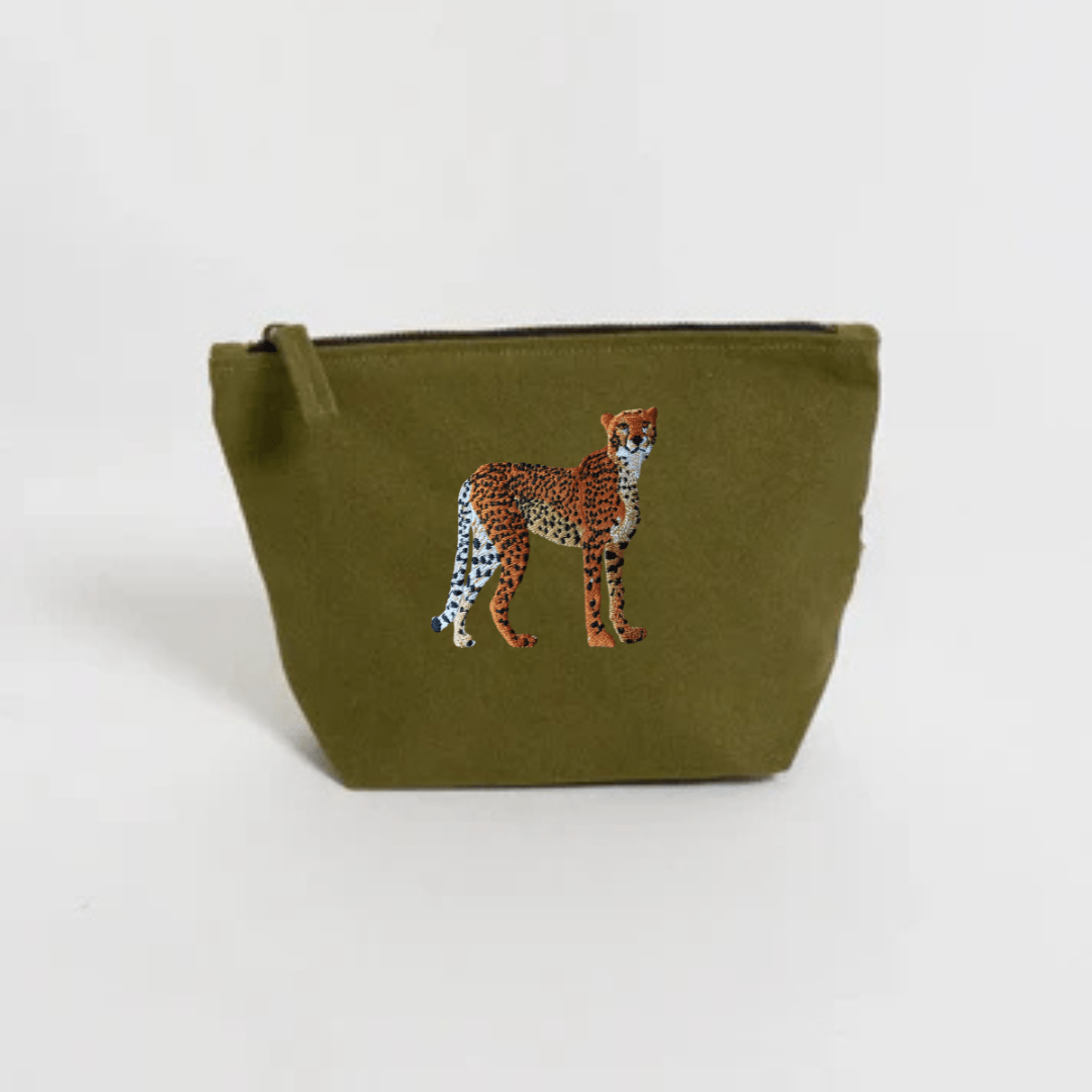 Make Up Pouch - Cheetah - HAWI SHOPPING