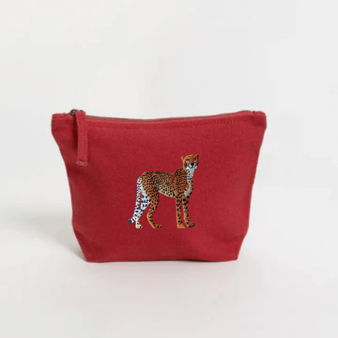Make Up Pouch - Cheetah - HAWI SHOPPING