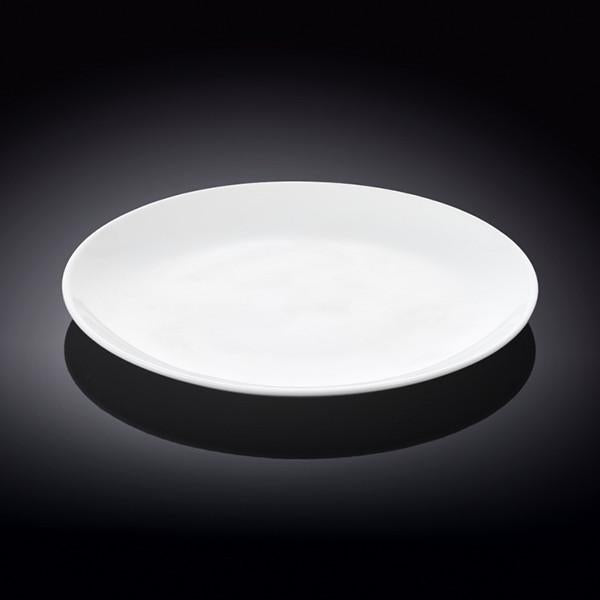 Professional Rolled Rim White Dinner Plate 9" inch | 23 Cm - HAWI SHOPPING