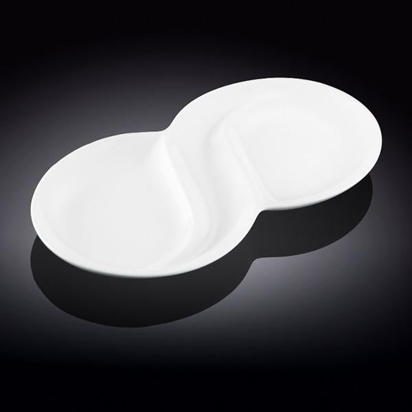 White Divided Dish 12.5" inch | 31.5 Cm - HAWI SHOPPING