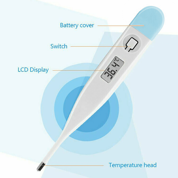 Digital LCD Thermometer Medical Baby Adult Body Mouth Temperaturer - HAWI SHOPPING