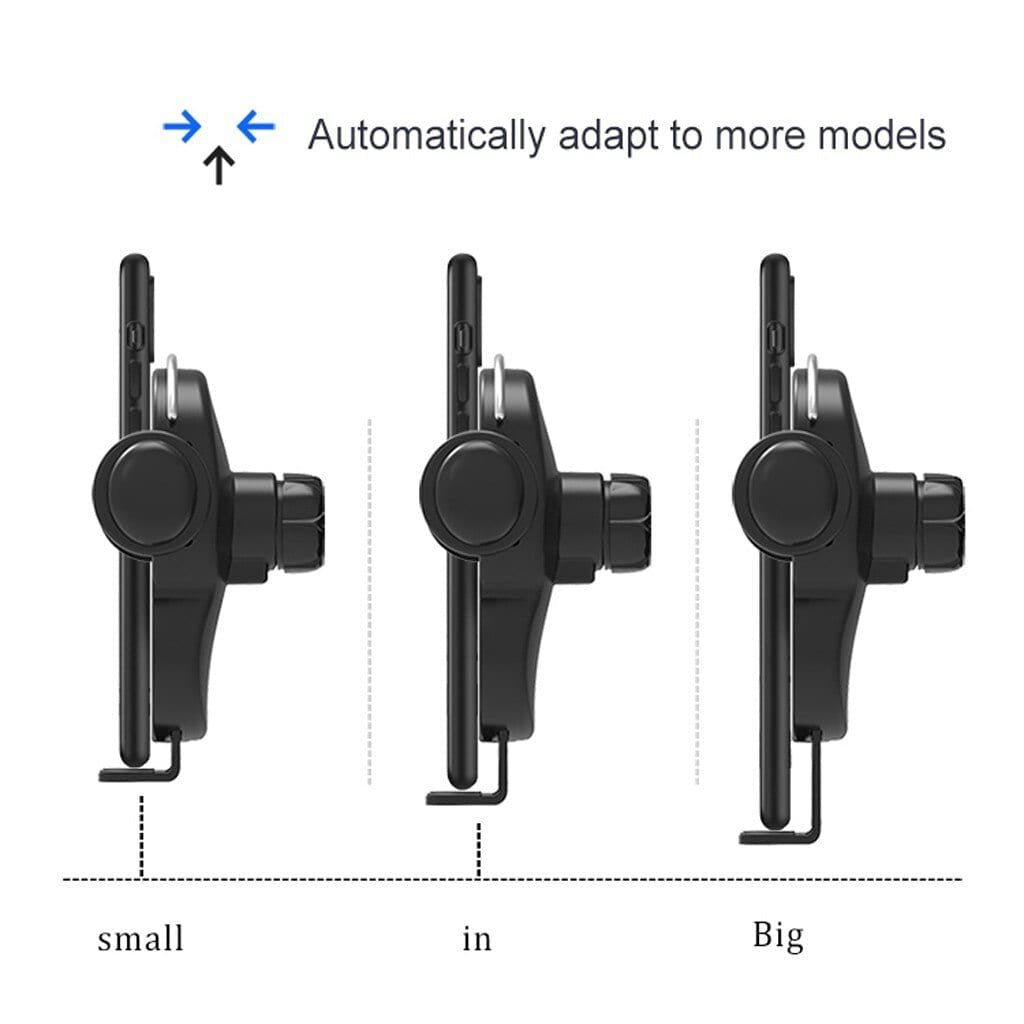 10W Wireless Triangle Mount Automatic Clamping Car Fast Charger - HAWI SHOPPING
