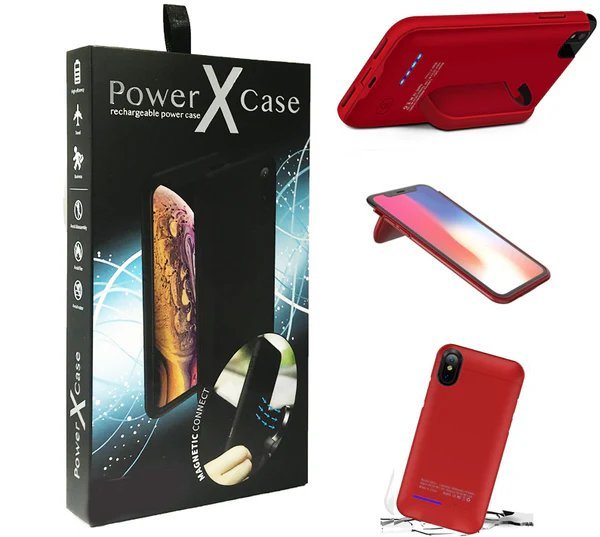 iPhone XR POWER X Battery Case 4200mAh With Magnetic Kickstand - HAWI SHOPPING