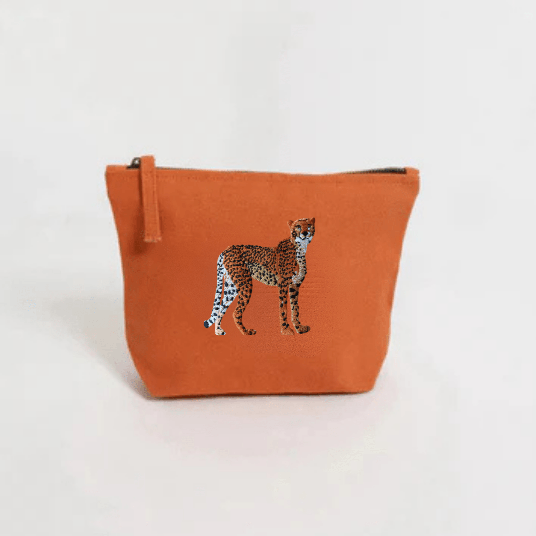Make Up Pouch - Cheetah - HAWI SHOPPING