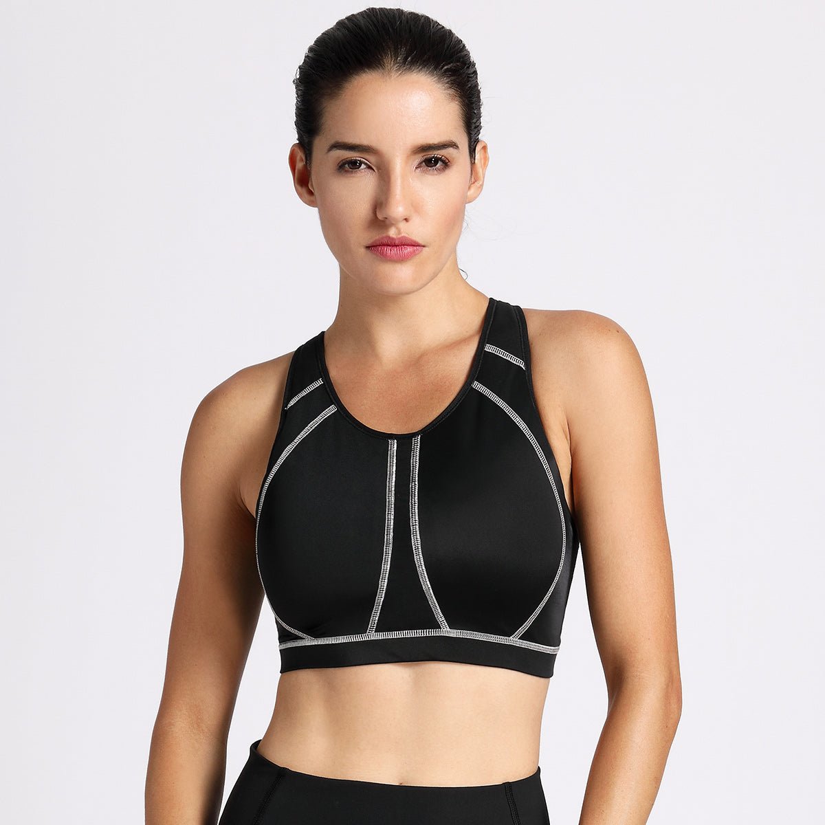 Racerback Wireless Full Coverage Sports Bra - HAWI SHOPPING
