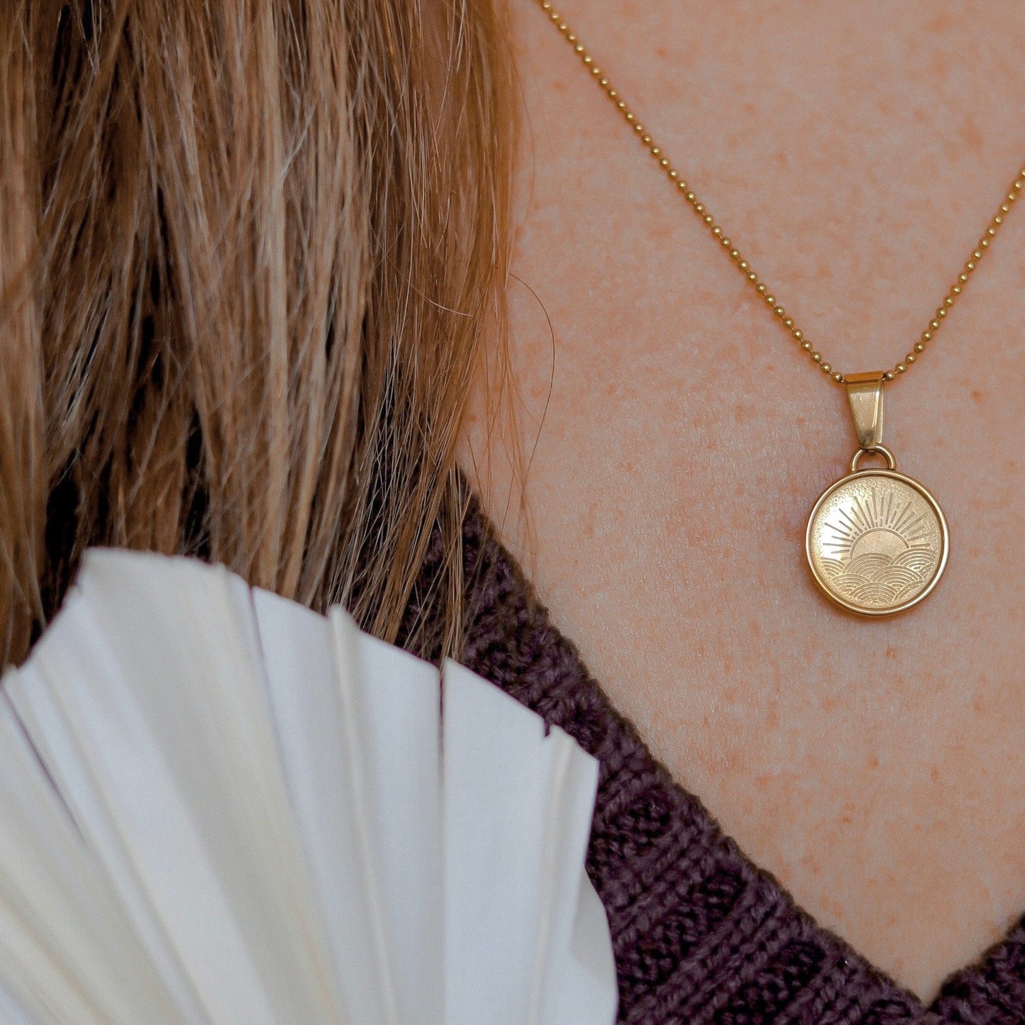 Soleil aka Sun Necklace - Gold - HAWI SHOPPING