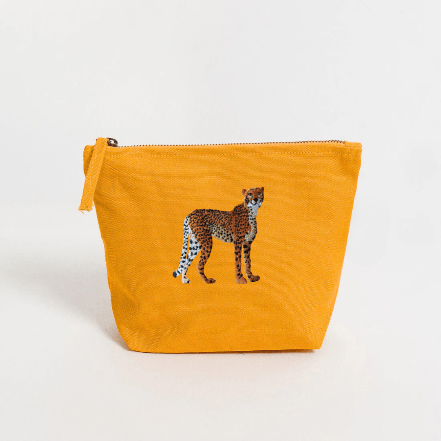 Make Up Pouch - Cheetah - HAWI SHOPPING
