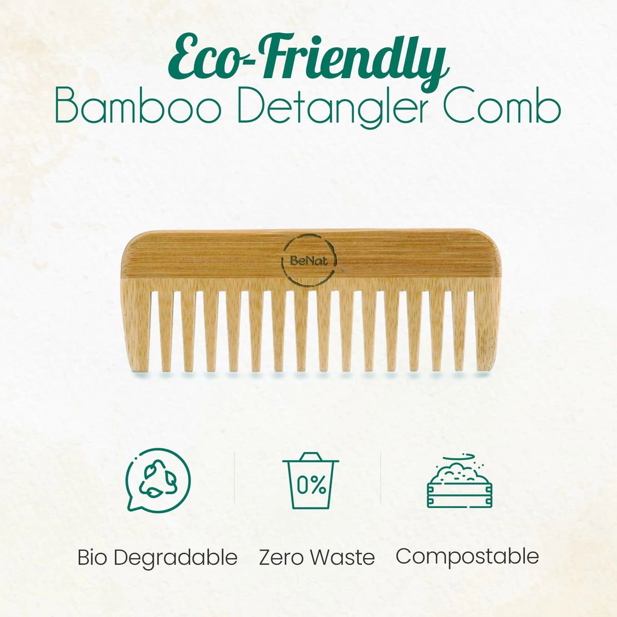 All - Natural Bamboo Comb - HAWI SHOPPING
