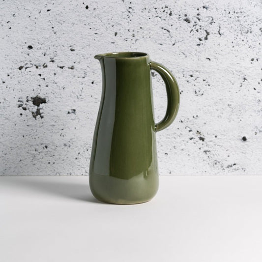 Stoneware Jug | Dadasi 50 Oz - Green - HAWI SHOPPING