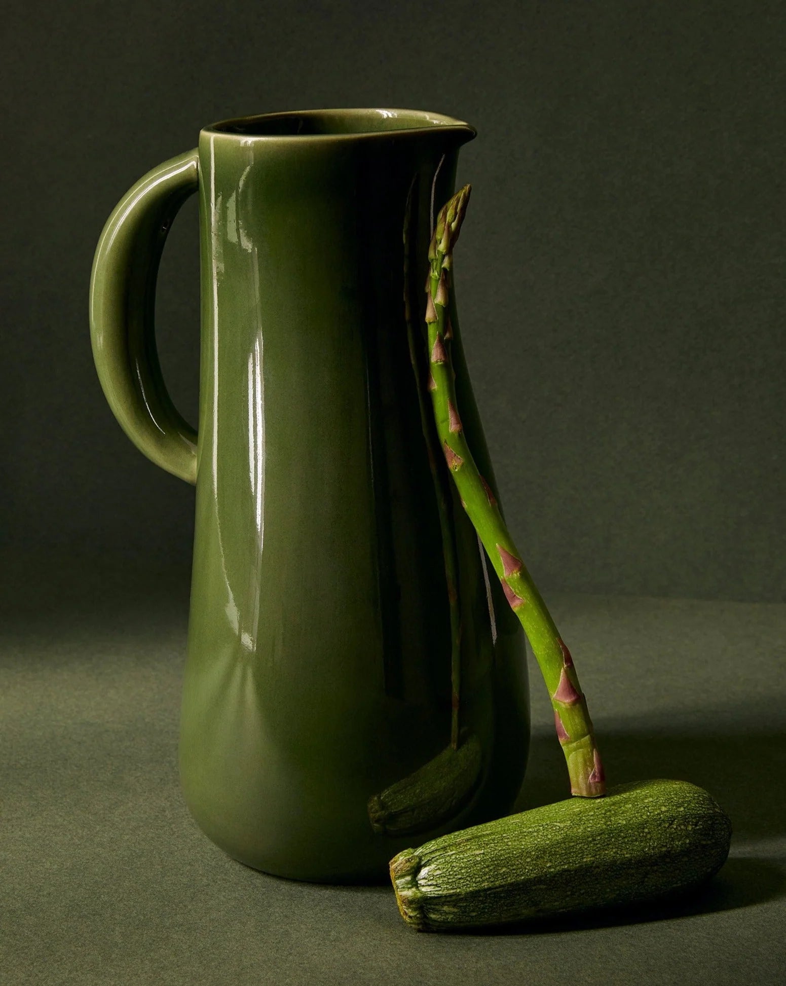 Stoneware Jug | Dadasi 50 Oz - Green - HAWI SHOPPING