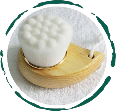 Facial Brush with Bamboo Handle - HAWI SHOPPING