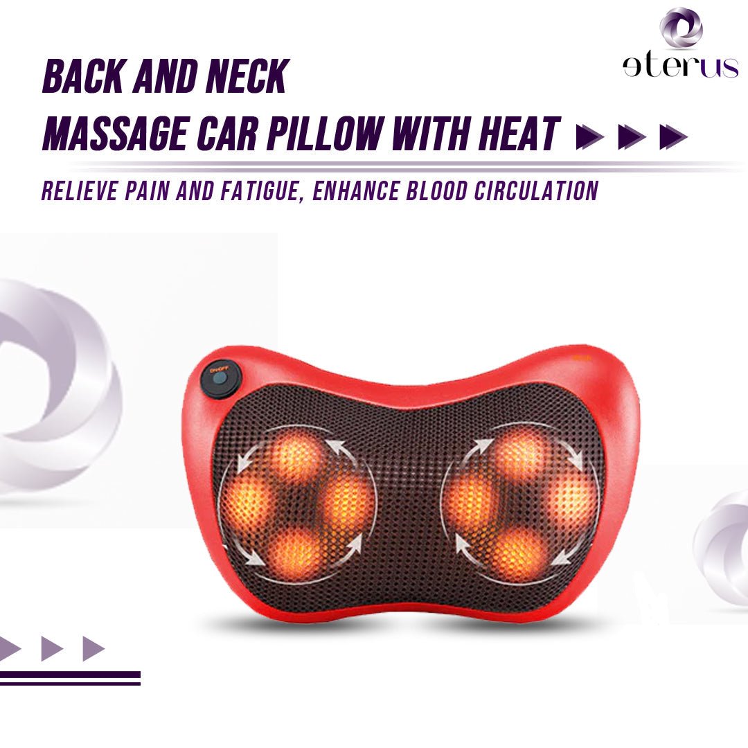 Back and Neck Massage Pillow w/Heat - HAWI SHOPPING