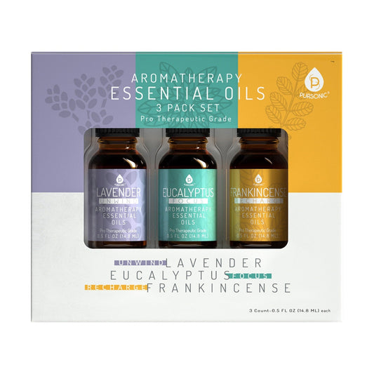 3 Pack Aromatherapy Essential oils (Lavender, Eucalyptus, Frankincense) - HAWI SHOPPING