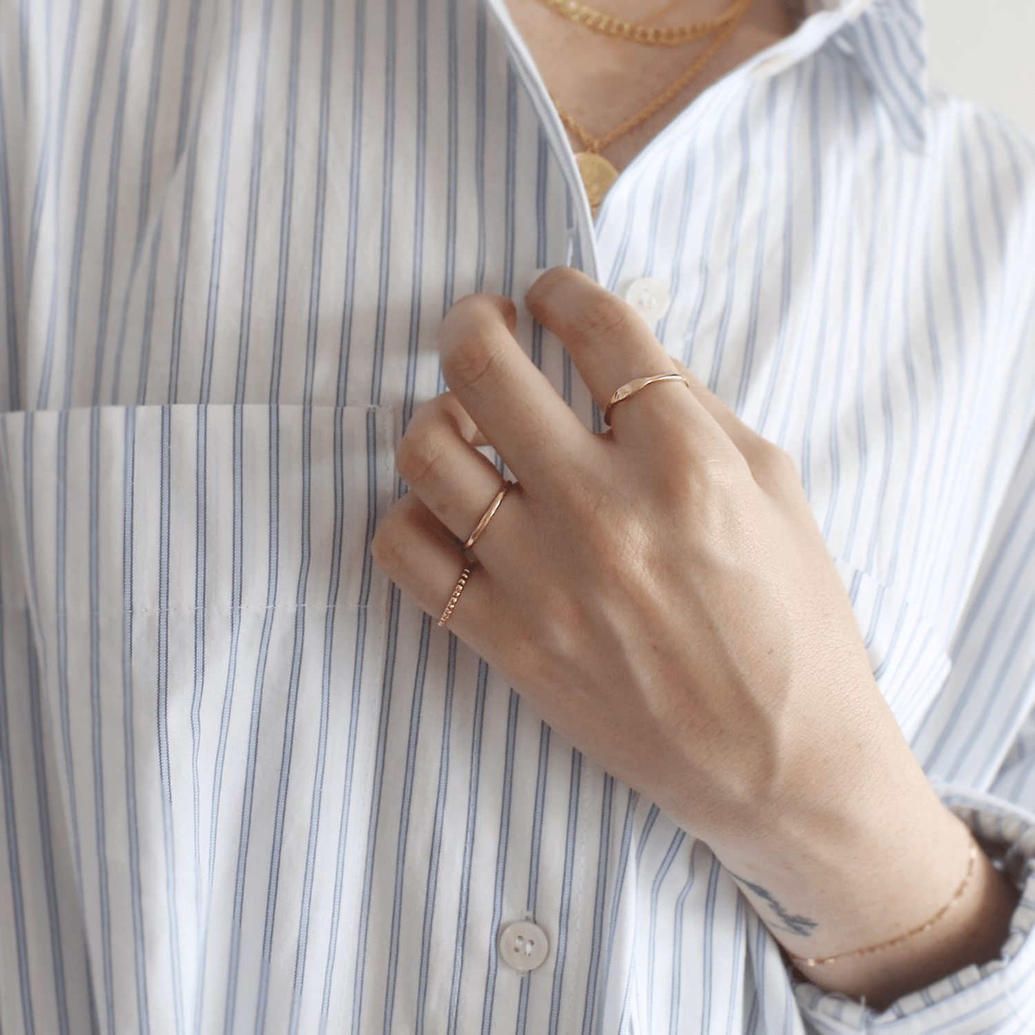 14KT Gold Band Ring - HAWI SHOPPING
