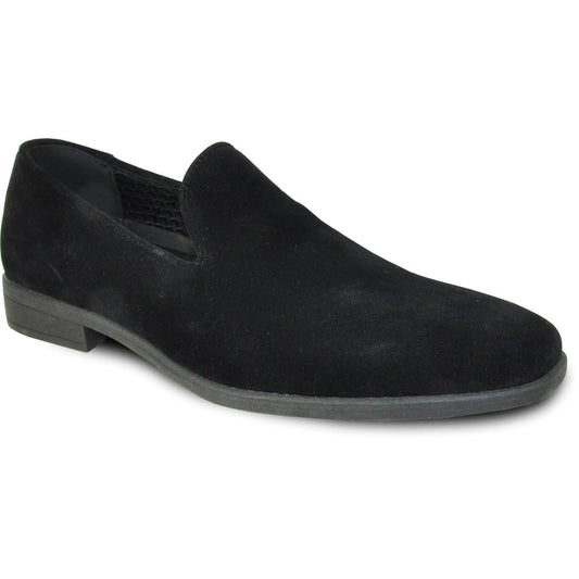 "Chelsea" Black Suede Tuxedo Shoes - HAWI SHOPPING