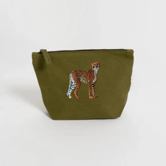 Make Up Pouch - Cheetah - HAWI SHOPPING
