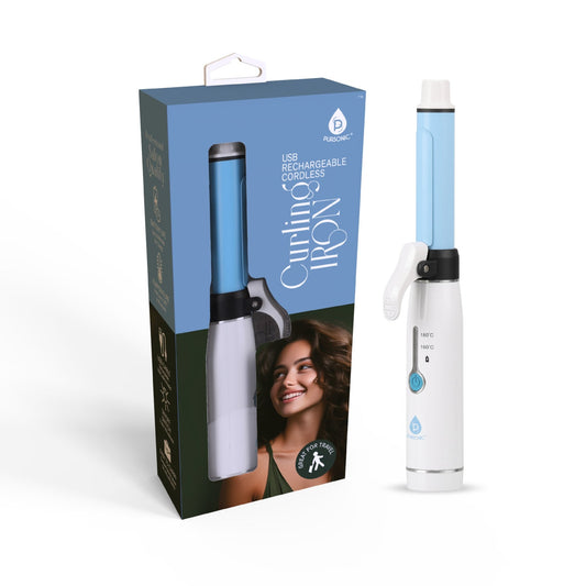 USB Rechargeable Cordless Curling Iron - HAWI SHOPPING
