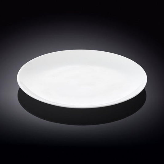 Professional Rolled Rim White Dinner Plate 9" inch | 23 Cm - HAWI SHOPPING