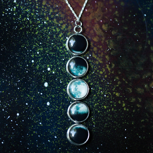 Moon Phase Pendant Necklace - HAWI SHOPPING