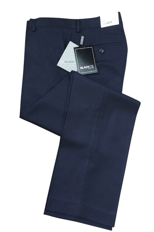 "Bradley" Midnight Navy Luxury Wool Blend Suit Pants - HAWI SHOPPING