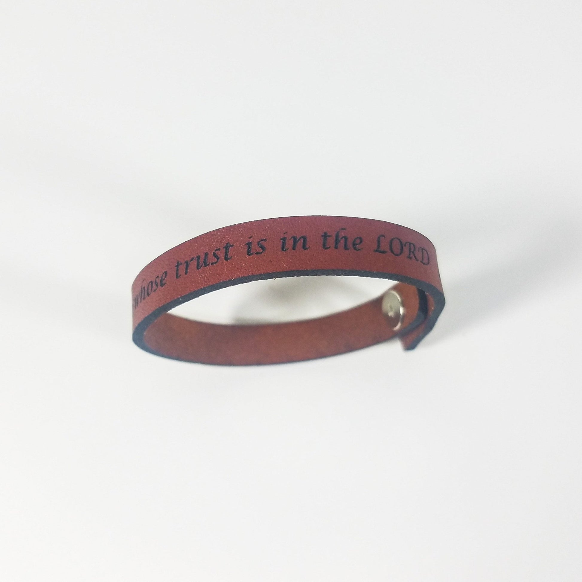 Spiritual Quote Bracelets - But blessed is the one whose trust is in the LORD - HAWI SHOPPING