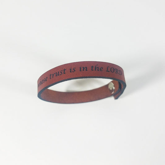 Spiritual Quote Bracelets - But blessed is the one whose trust is in the LORD - HAWI SHOPPING