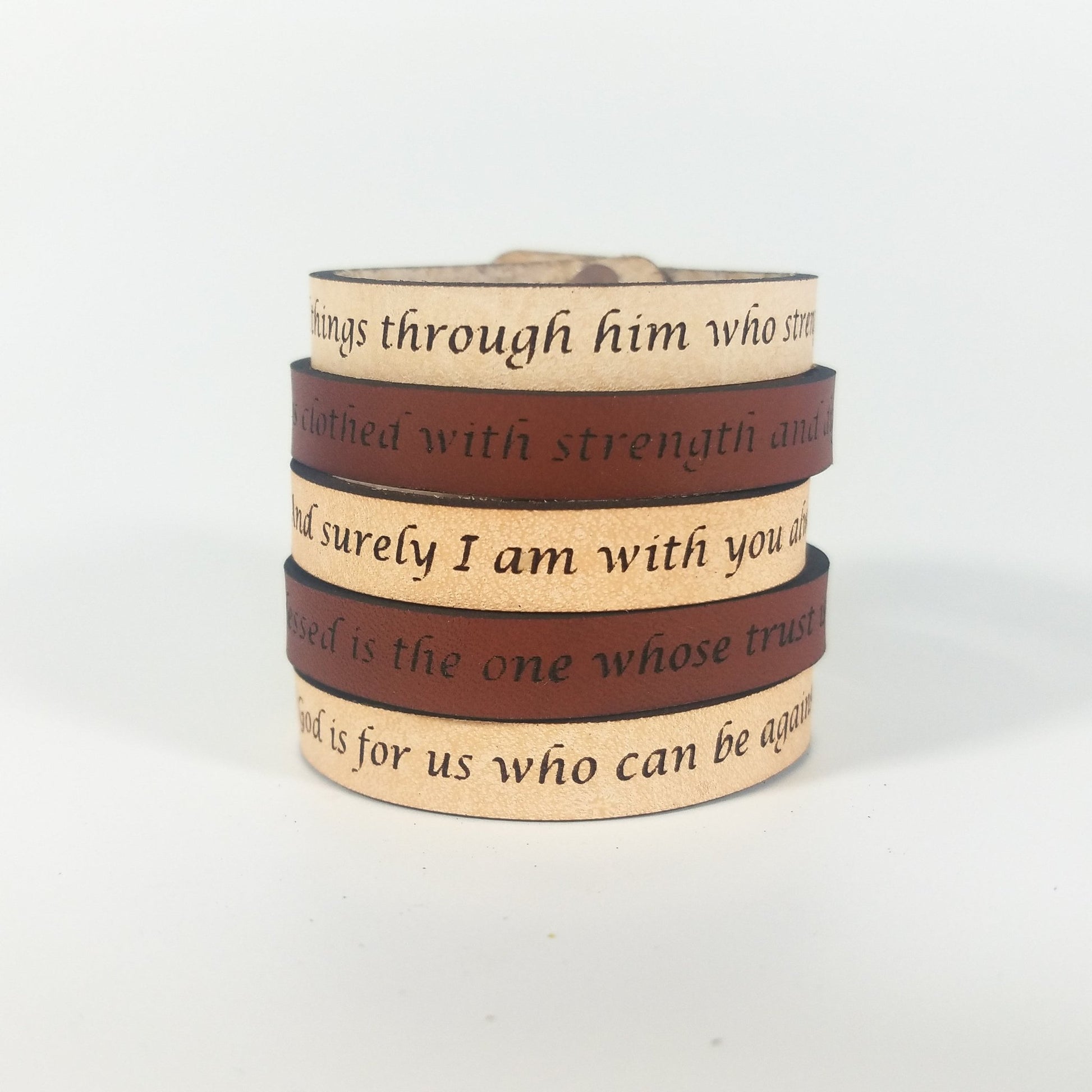 Spiritual Quote Bracelets - But blessed is the one whose trust is in the LORD - HAWI SHOPPING
