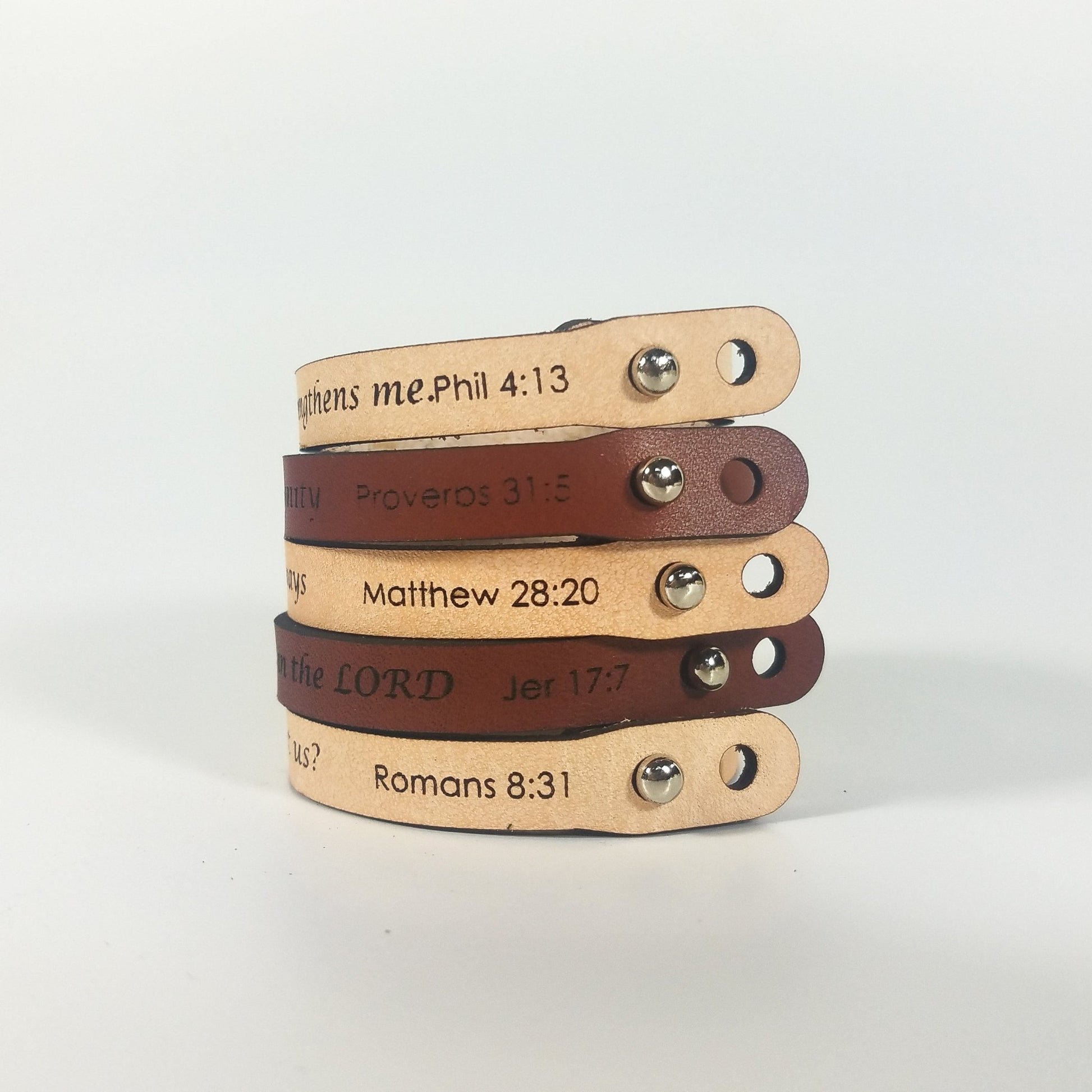 Spiritual Quote Bracelets - But blessed is the one whose trust is in the LORD - HAWI SHOPPING