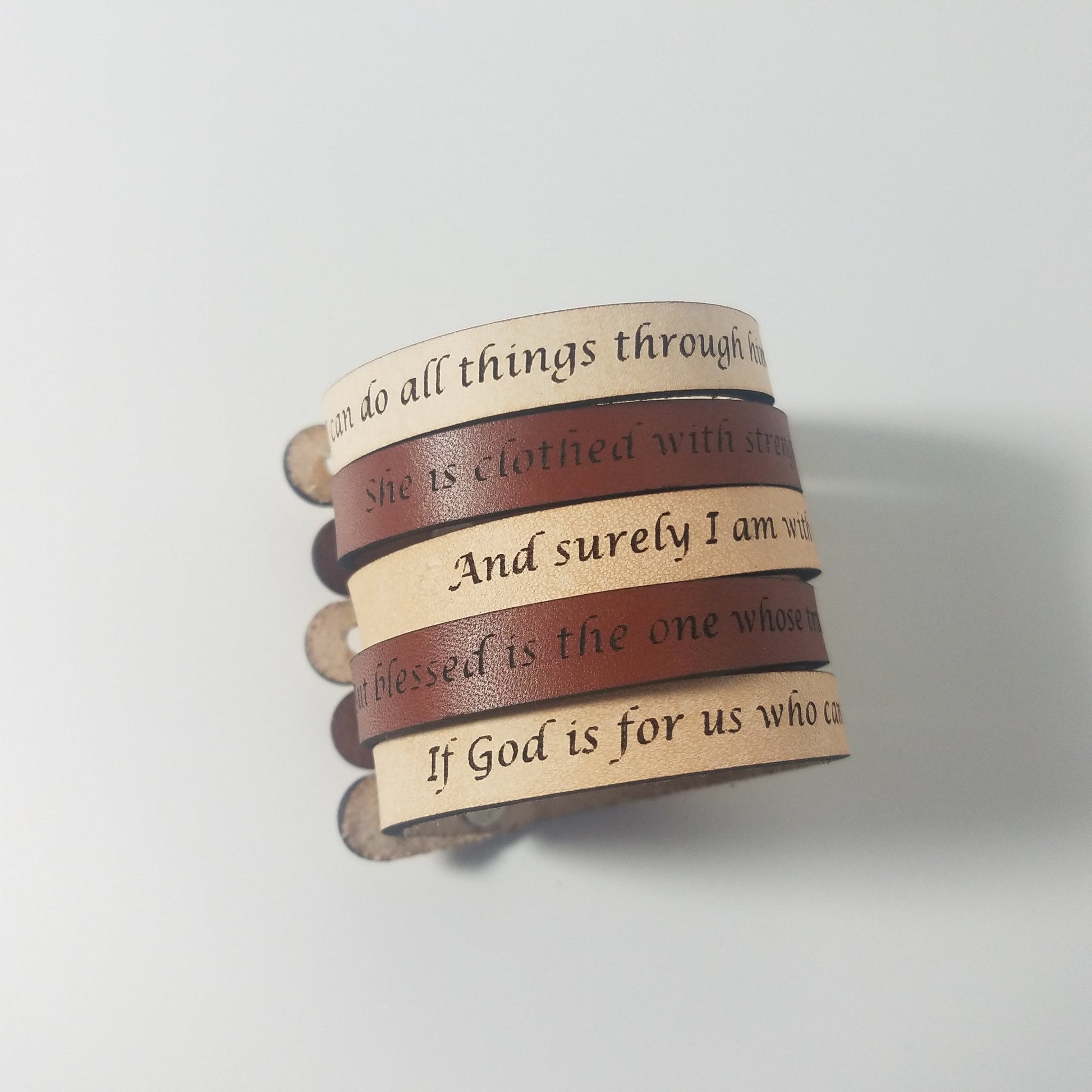Spiritual Quote Bracelets - But blessed is the one whose trust is in the LORD - HAWI SHOPPING