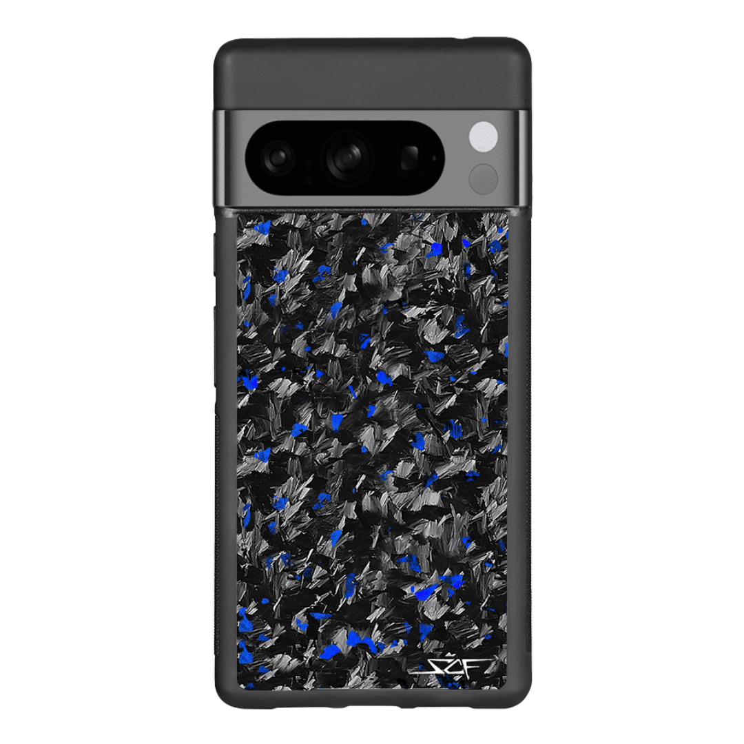 Google Pixel | Blue Flake Real Forged Carbon Fiber Phone Case | CLASSIC Series - HAWI SHOPPING