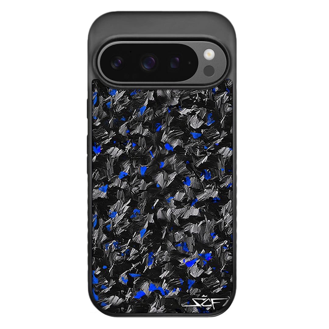 Google Pixel | Blue Flake Real Forged Carbon Fiber Phone Case | CLASSIC Series - HAWI SHOPPING