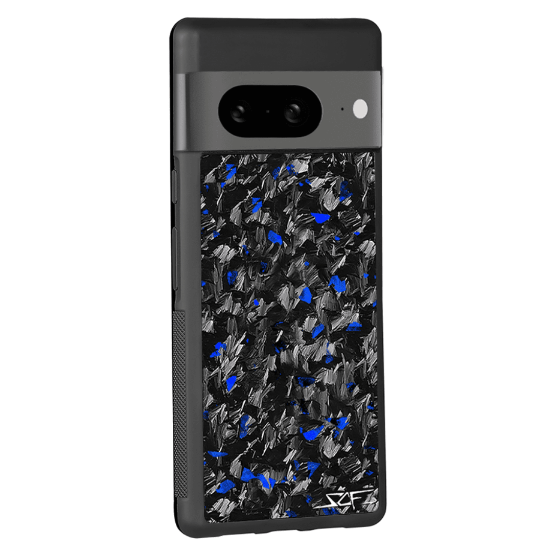 Google Pixel | Blue Flake Real Forged Carbon Fiber Phone Case | CLASSIC Series - HAWI SHOPPING