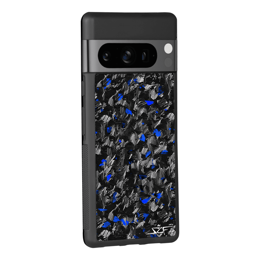 Google Pixel | Blue Flake Real Forged Carbon Fiber Phone Case | CLASSIC Series - HAWI SHOPPING