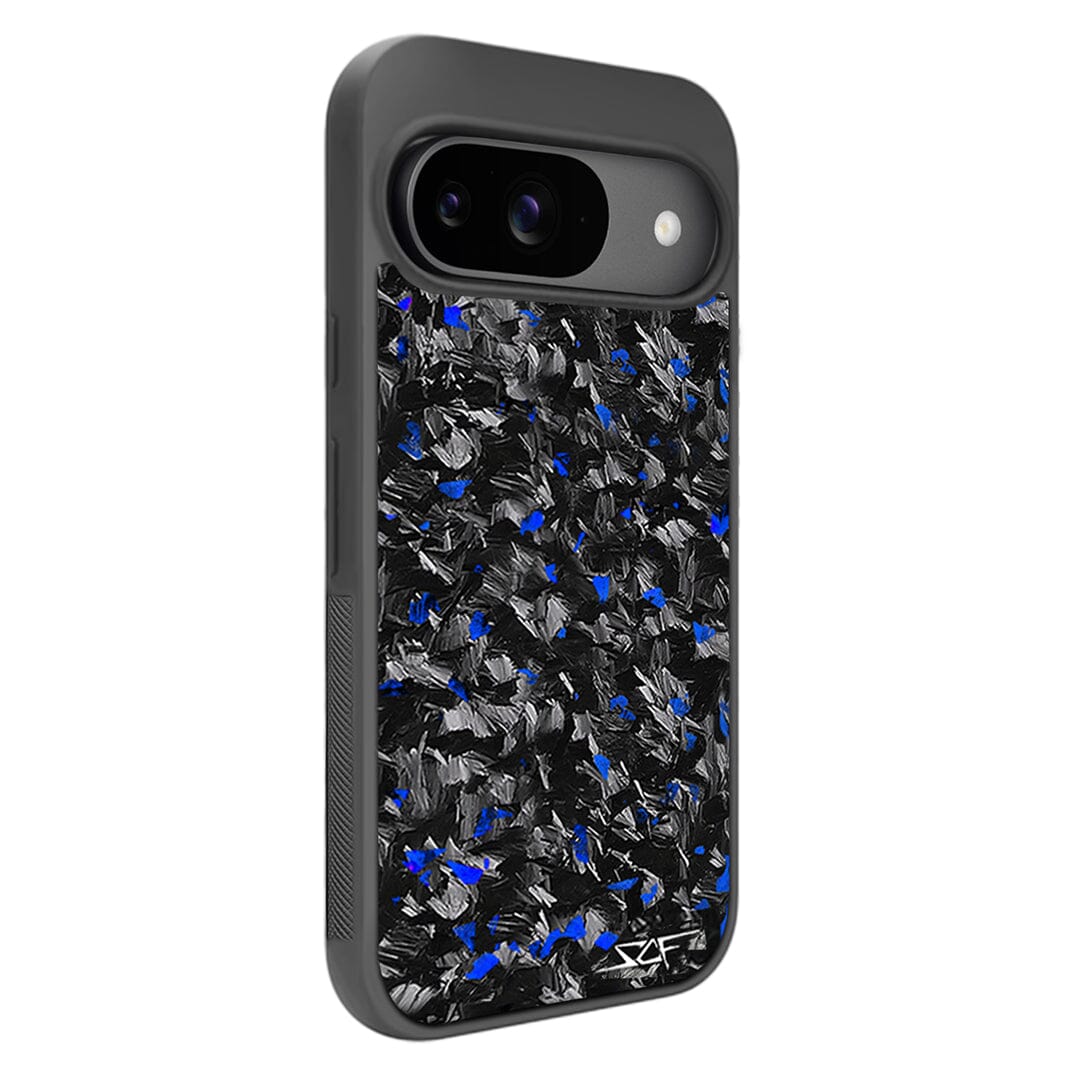 Google Pixel | Blue Flake Real Forged Carbon Fiber Phone Case | CLASSIC Series - HAWI SHOPPING