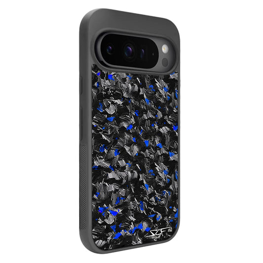 Google Pixel | Blue Flake Real Forged Carbon Fiber Phone Case | CLASSIC Series - HAWI SHOPPING