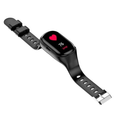 Smart Watch with Built - in TWS Wireless Bluetooth Earphone Blood Heart Rate Monitor - HAWI SHOPPING