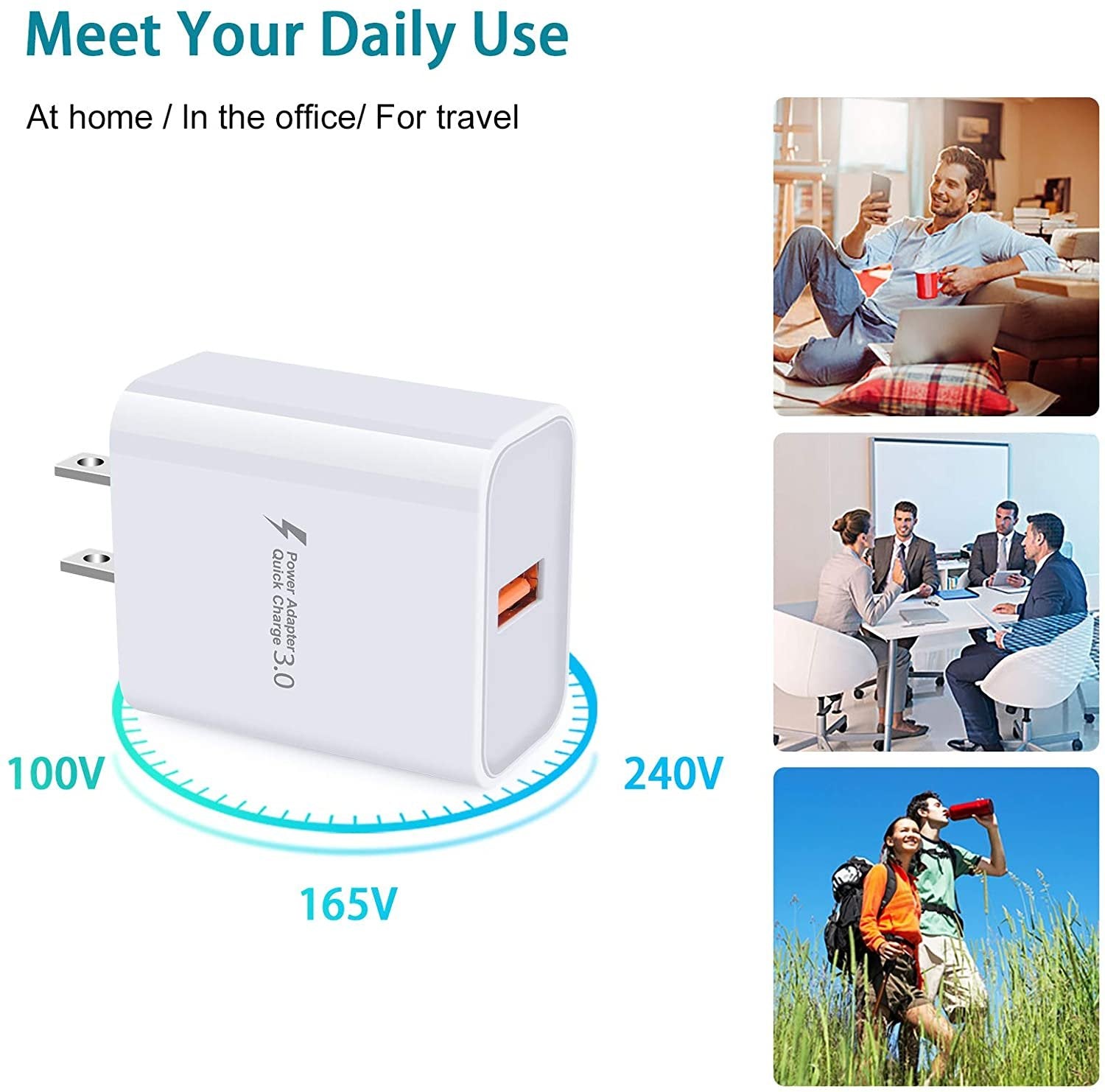 3.0 Quick Charger - 18W 3Amp USB Wall Charger - HAWI SHOPPING