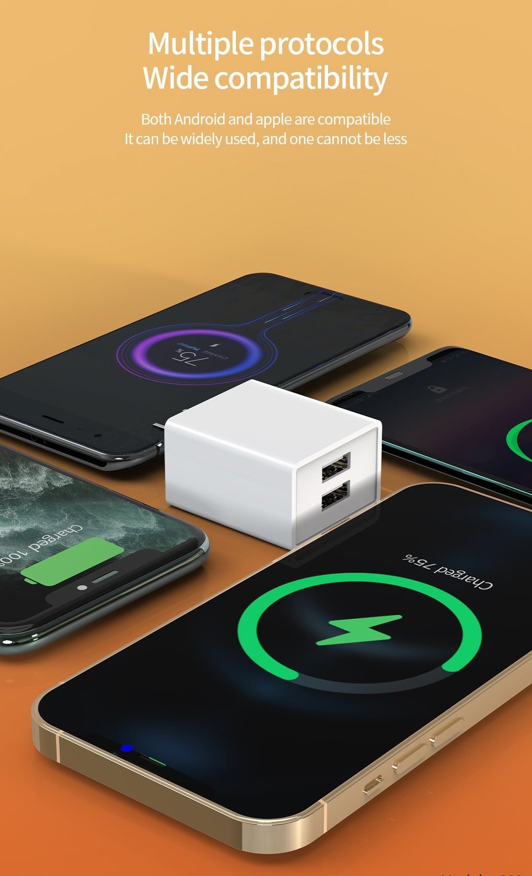 3.4A Dual USB Travel Quick Wall Charger - Android/IOS - HAWI SHOPPING