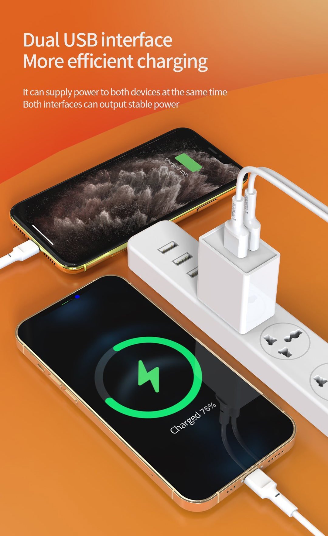3.4A Dual USB Travel Quick Wall Charger - Android/IOS - HAWI SHOPPING