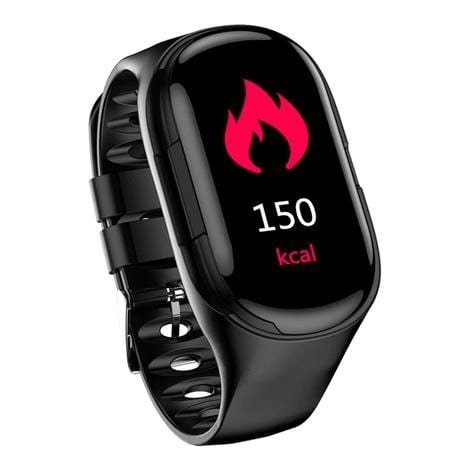Smart Watch with Built - in TWS Wireless Bluetooth Earphone Blood Heart Rate Monitor - HAWI SHOPPING